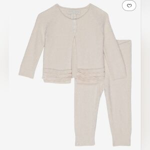 Barefoot Dreams baby girl pale pink 2-piece set